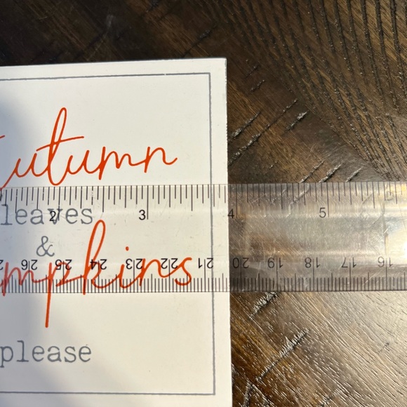 Autumn Leaves & Pumpkins Please Tiered Tray Fall Decor Sign - Picture 4 of 5